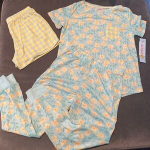 Kids Cat & Jack Pajama Sleep Set 3 Pieces Size XL (14/16) NWT